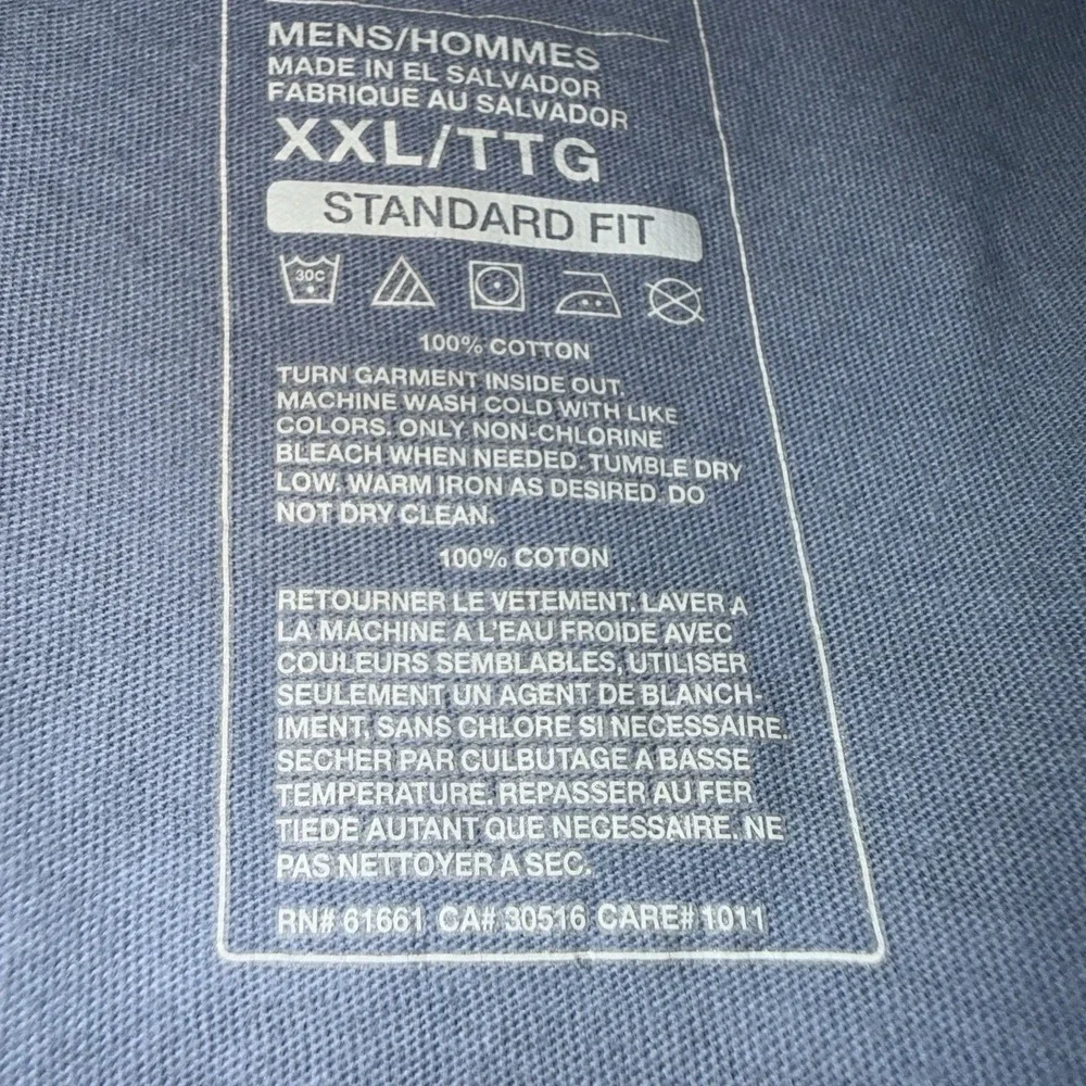 The North Face Short Sleeve Shirt Blue - Mens 2XL